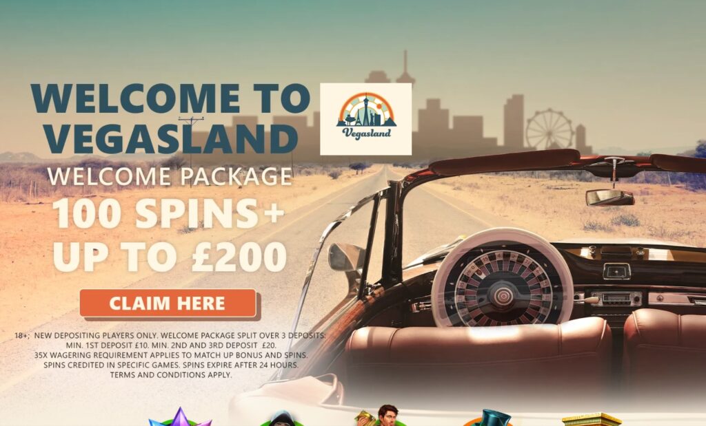 VegasLand Casino Bonus UK